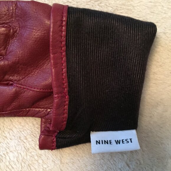 NINE WEST leather gloves sz S - Picture 8 of 9